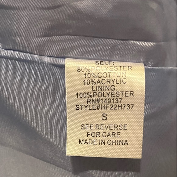 HYFVE Houndstooth Lilac Front Pocket Pea Coat. Size Small. NWOT - Picture 11 of 11